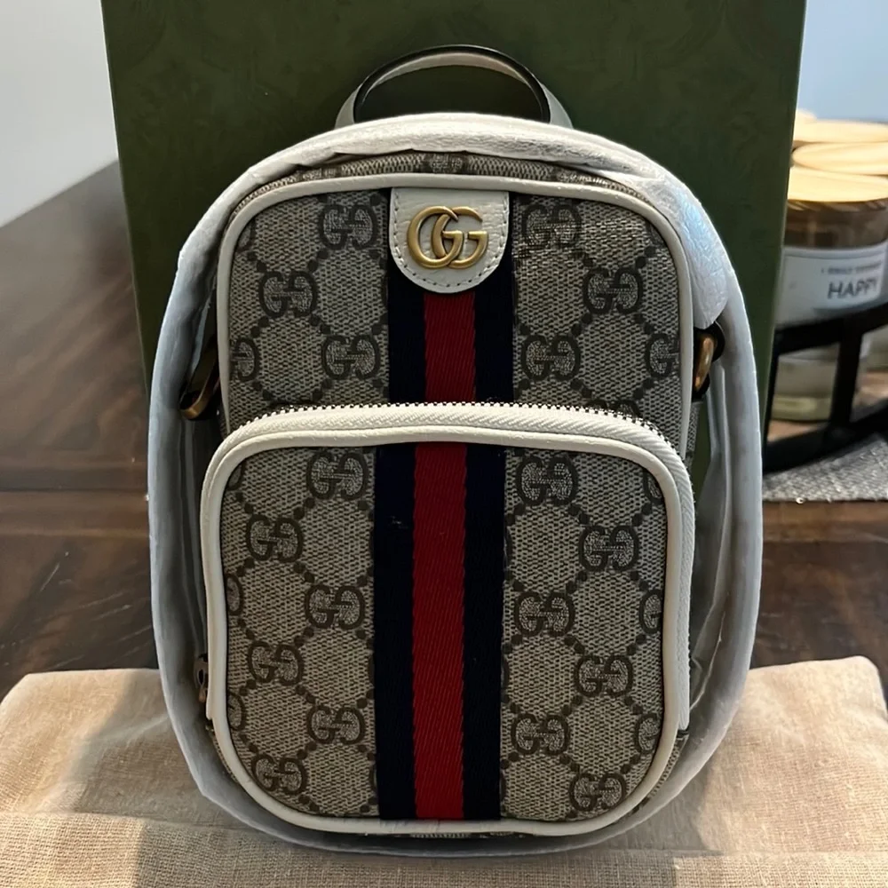 Gucci Ophidia mini bag brand new wrapped. White with beige - Picture 2 of 7